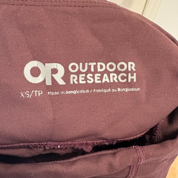 Outdoor Research Women's Leggings Maroon Size XS pockets Hiking Camping burgundy - Picture 12 of 12